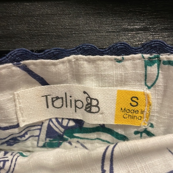 TULIP B bicycle skirt- side, zip and button with pockets and lining- size small - Picture 4 of 6